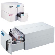 AIDATA CD20 CD보관함 (20장보관/열쇠), 아이보리(흰색)