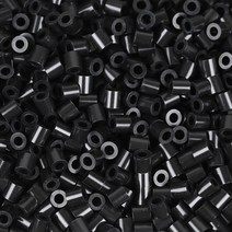 비즈노리 [비즈노리]컬러비즈+부자재 완벽구성, 컬러비즈/모양판/부자재/비즈통/세트상품, [선택1]싱글컬러비즈/15-검정/5mm_50g