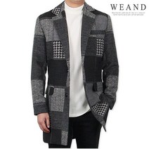 위앤드 어썸 체크 울혼방 코트