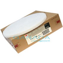 3M 백색패드18인치 5장 마루광택기패드 흰색패드 고운 부드러운패드 청소, 백색, 1개