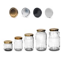 글라스락 [삼광유리] 유리병 높은병, 화이트뚜껑, 483ml, 1개