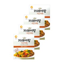 청정원 카레여왕 치킨 160gx4개, 4개