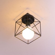 boaz 큐브 직부 조명 매장 베란다 LED호환 카페조명 직부등, 큐브직부+LED볼구(전구)