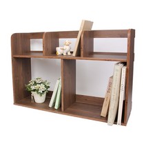 [홈퍼니] 심플 76cm 2단 세칸형 책꽂이, 옹이앤틱