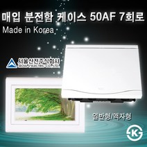 서울산전 노출형 분전함 모음 30AF 50AF 배선 누전 차단기 매입 두꺼비집, [선택19-1] 매입 분전함 커버 50AF 7회로(일반형)
