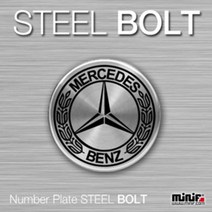 minif 벤츠 번호판볼트/AMG/브라버스/MFSB-01 BENZ STEEL BOLT/ / 번호판 볼트, BE10