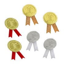 금상은상 상장스티커 상장리본 10장묶음, 상품선택, 05번(은장리본 10장)