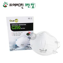 에버그린 크린탑 방진마스크 C250 - 1박스(20개입), 1박스, 20개입