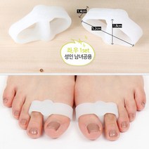 탑건강 04번 좌 우 셋트 서브 엄지 발가락 교정 분리젤 1쌍, 1개