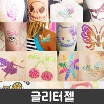 피플스파티 페이스페인팅 무독성 글리터젤 기타파티소품, 에메랄드, 1개