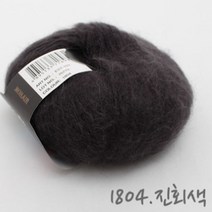 굿울 엑셀런트 모헤어 뜨개질실, 1804(진회색), 1개