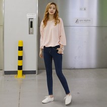 Hearts price 펀한사이즈 여성용 레시 프리미엄 스키니진 청바지