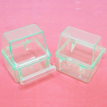 사료튐 방지 걸이형 그릇 모이통 그린 앵무새 다람쥐 추천, 1개