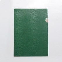 아인텍 가죽 L홀더, 그린, 1개