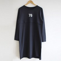 마더라이크 T.76나염수유롱티- 면 지퍼 수유티 수유복 빅사이즈 외출용