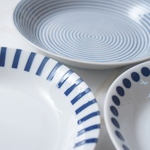 헨느 블루에가와리 스프카레접시 22cm-1p, 도트