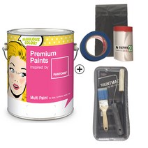 노루페인트 프리미엄 팬톤페인트 멀티용 1L 풀세트, 무광 13-1520 Rose quartz