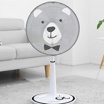 다샵 북유럽풍 프리미엄 선풍기 안전망 1+1, 곰돌이
