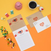 후아미 심쿵 포토사진 제작 편지지 세트 15cm x 21cm, 화이트(편지지 6매 + 편지봉투 3매), 9매