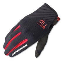 코미네 GK-185 Stretch M-Gloves-LUCE2 일반장갑, 블랙 레드