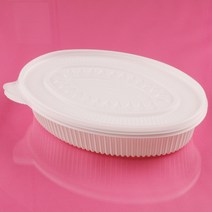 포장 배달 타원형찜용기 중 2750ml 50개세트 (갑돌이782번), 50세트, 1개