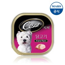 시저 반려견 습식사료, 닭, 100g, 6개