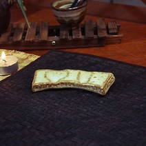 토비 단아한분청 돌수저받침 수저받침, 미색, 1개