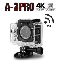 S2J A-3 PRO 4K 와이파이 스포츠 액션캠, A-3 PRO 액션캠 화이트+64GB