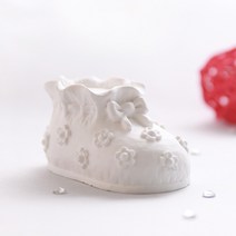 [캔들이케아] 천연 비누 만들기 재료 DIY 모음 비누베이스 / 기타재료, 1구 주름 레이스 아기신발 몰드