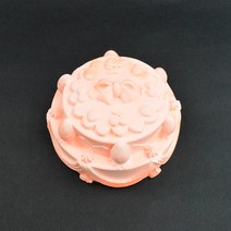 [캔들이케아] 천연 비누 만들기 재료 DIY 모음 비누베이스 / 기타재료, 1구 리본 2단 케이크 몰드