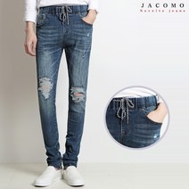 자코모 남성 스마트밴딩 지퍼데님 LBJ47 170