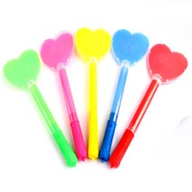 리코코리아 LED 야광봉 콘서트봉 파티용품 응원도구 재롱잔치 별봉 리본 왕관머리띠 하트봉, 선택14)하트 야광봉(블루)