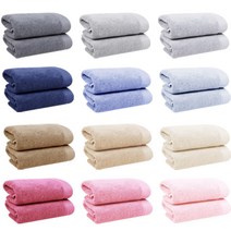 송월타월 13칼라 디자인 40수 170g 호텔수건 5장, 로즈, 5개