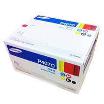 삼성 토너 CLT P407C 밸류팩 4색세트, 혼합색상 밸류팩, 4개
