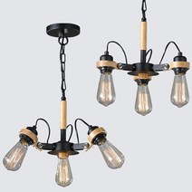 드론3등 PD 인테리어조명 LED램프 E26베이스 40W, 일반에디슨램프 3ea 볼, 1