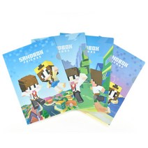 샌드박스 프렌즈 3D 홀로그램 L-홀더 문서화일 도티 잠뜰, D type
