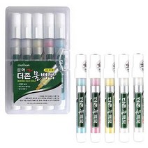 문화 물백묵세트(5개입) 보드펜 유리용펜, 혼합(4색 5개입), 5개