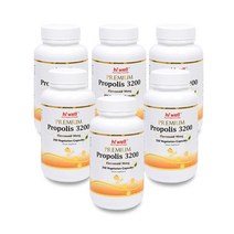하이웰 프리미엄 프로폴리스 3200mg 250캡슐 6통 (올리브비누+치약 증정) / Hiwell Propolis 3200, 6개