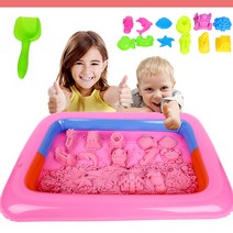 모래놀이 칼라모래놀이세트1.8kg 감각놀이, 파란색모래놀이세트, 1.8kg