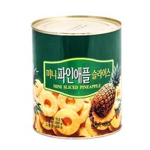 삼양사 미니 파인애플 슬라이스 830g 파인애플통조림, 1개