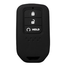 카포카 혼다 3버튼 스마트키 실리콘 케이스, 블랙, 1개