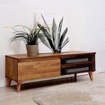 나무정원 멀바우 예쁘고 실용적인 거실장, 03_멀바우 1200거실장 오픈 멀바우is