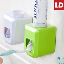 리빙듀오 원터치 치약 디스펜서 화이트, 1, 1개