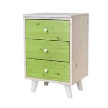 바니가구 3단 서랍장, 그린W