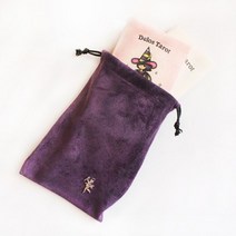 타로카드 파우치 Delos tarot card pouch, 베이지그레이스웨이드(big)