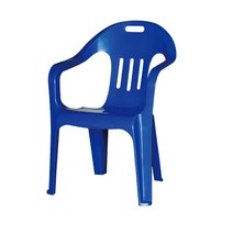 웰빙 플라스틱의자4개세트 팔걸이의자 편의점 슈퍼 마트의자 행사의자, 파랑색