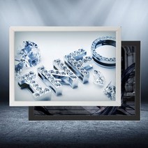 포토라이트 90X150 LED광고판, 실버, 1개