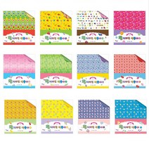 색지청 왕디자인 색종이 12종 패턴종이 무늬색종이 포장종이, 10번