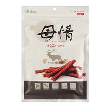 아스쿠 모정 소고기져키 연어져키 양고기져키 사슴고기져키 강아지 고양이 간식, 1개, 모정사슴고기져키