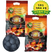 반딧불이참숯 반딧불이야자숯코코넛볼-2kg, 1개, 2kg